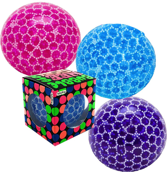 Schylling Nee-Doh Bubble Glob Groovy Glob! Squishy Squeezy Stretchy Stress Balls Assorted Gift Set Party Bundle - 3 Pack Random Colors